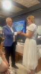 Передача песка с места  высадки десанта в августе 1045 г. 40-й Бригаде